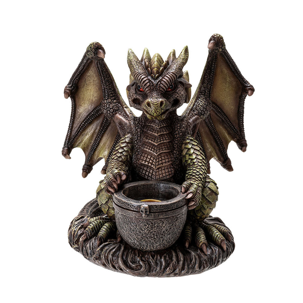 Dragon Cauldron Candleholder