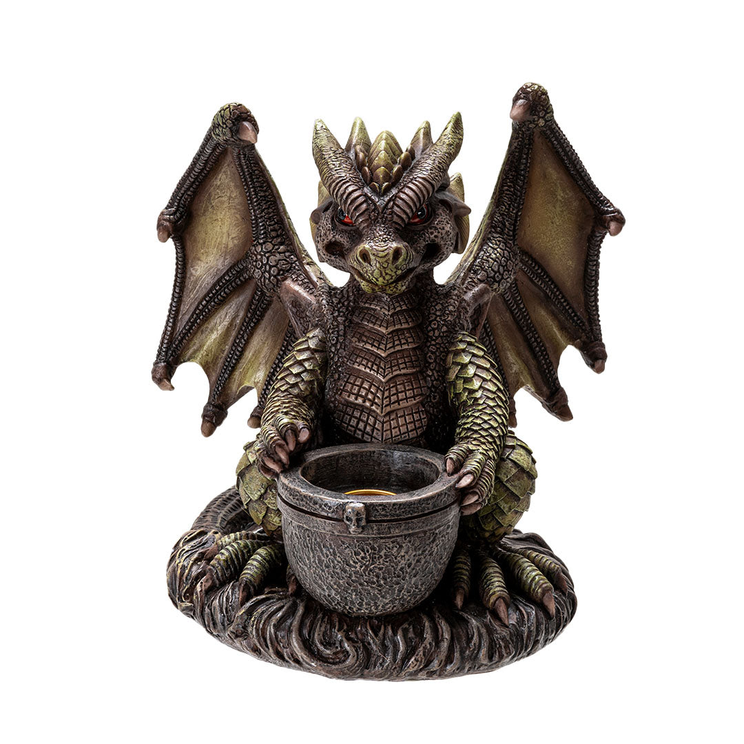 Dragon Cauldron Candleholder