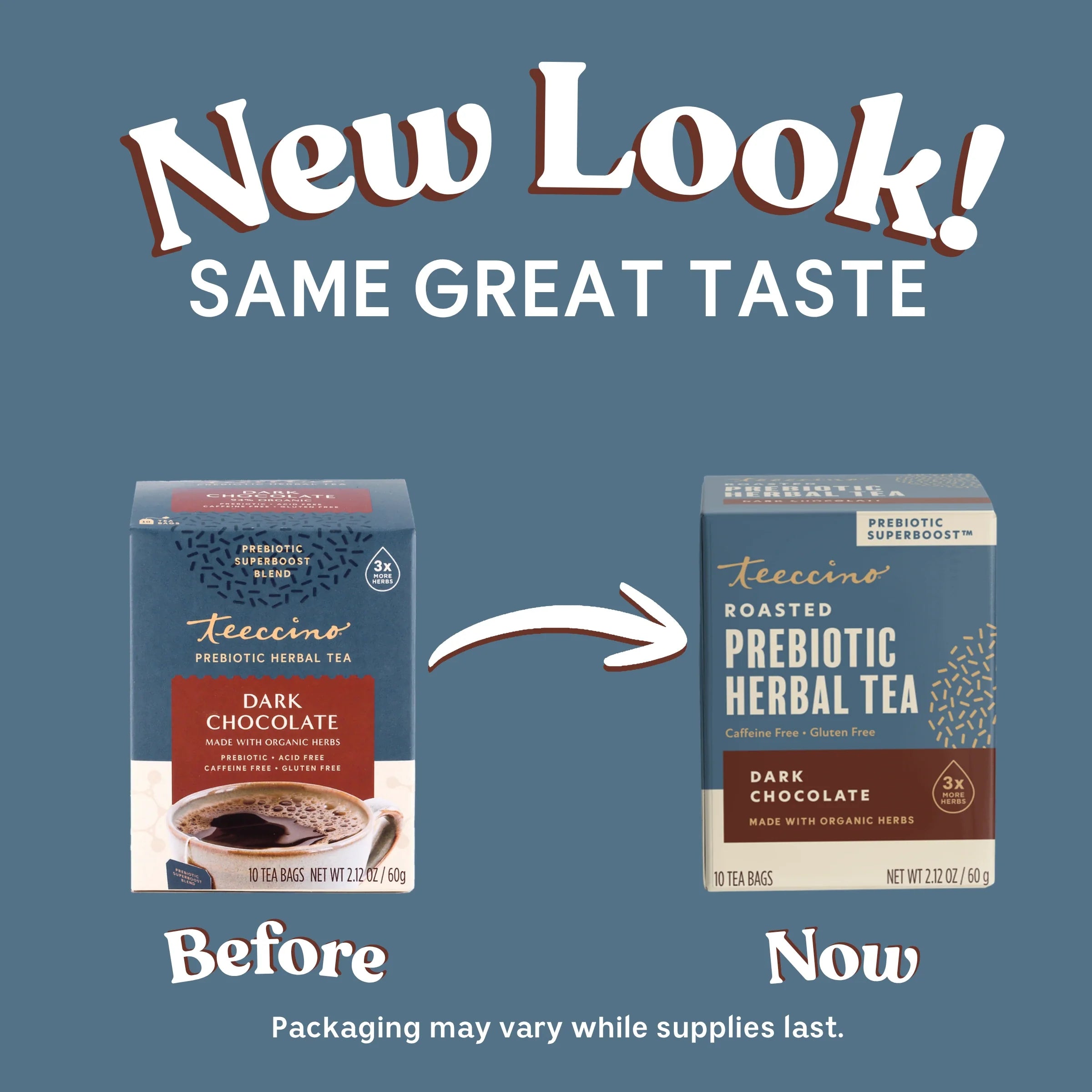 Dark Chocolate Prebiotic SuperBoost Herbal Tea