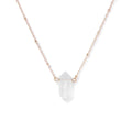 Crystal Hexagon Gold Necklaces