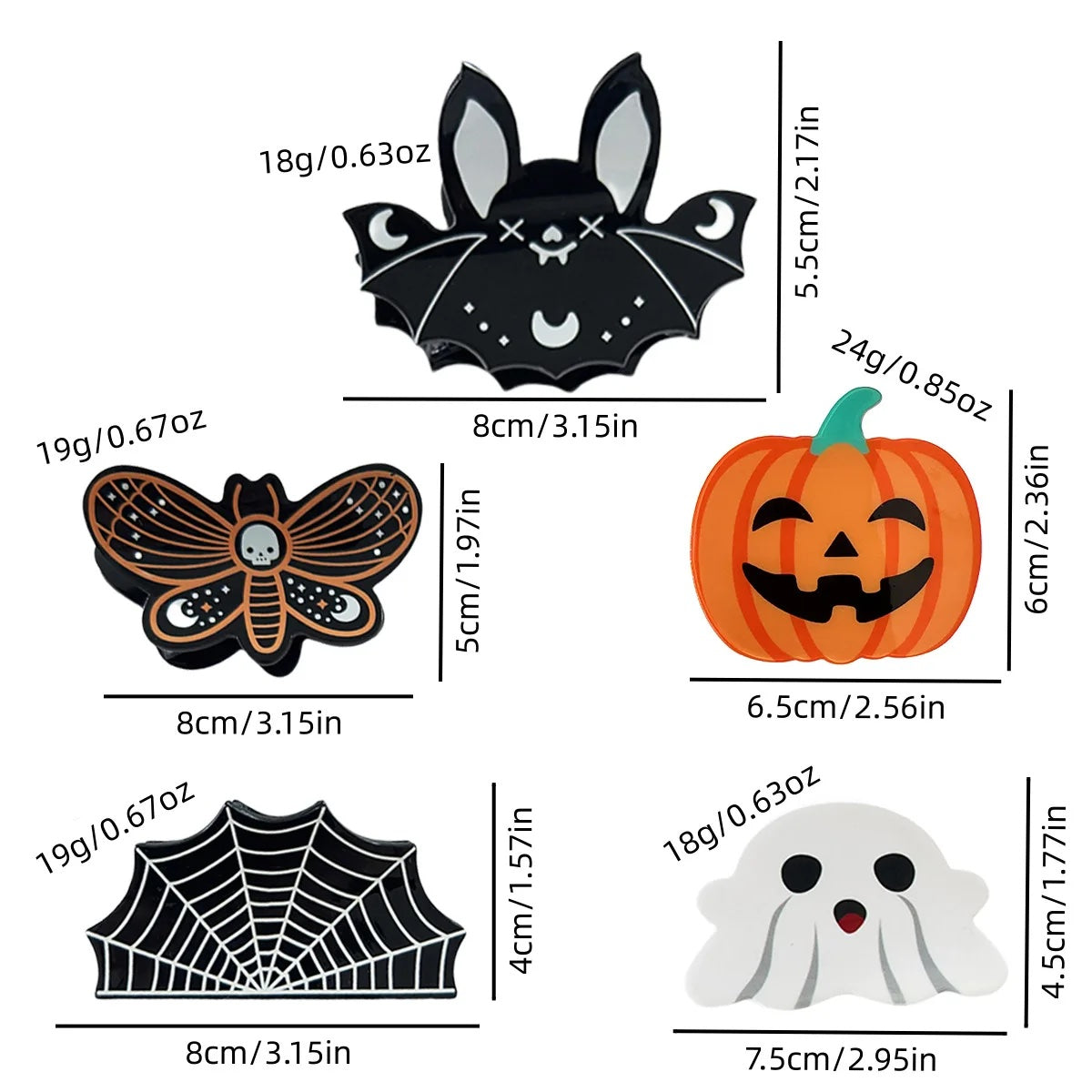 Halloween Hair Clips
