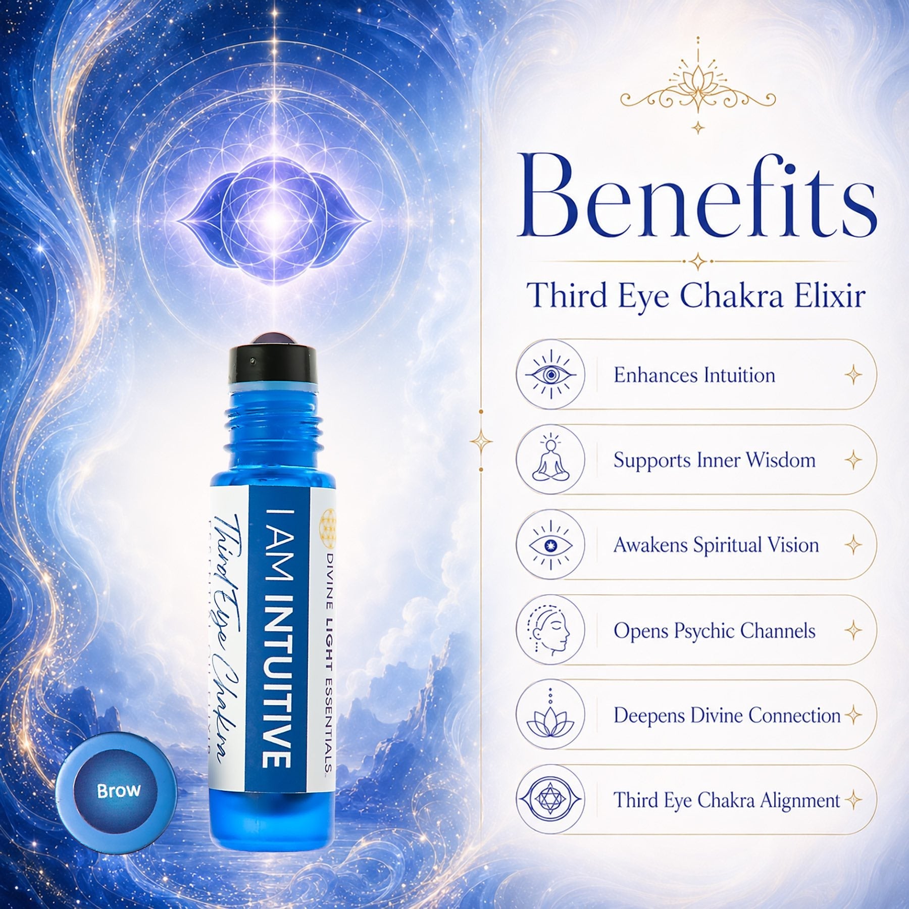Chakra Balancing Elixirs - Essential Oils - 10 Roller Bottles