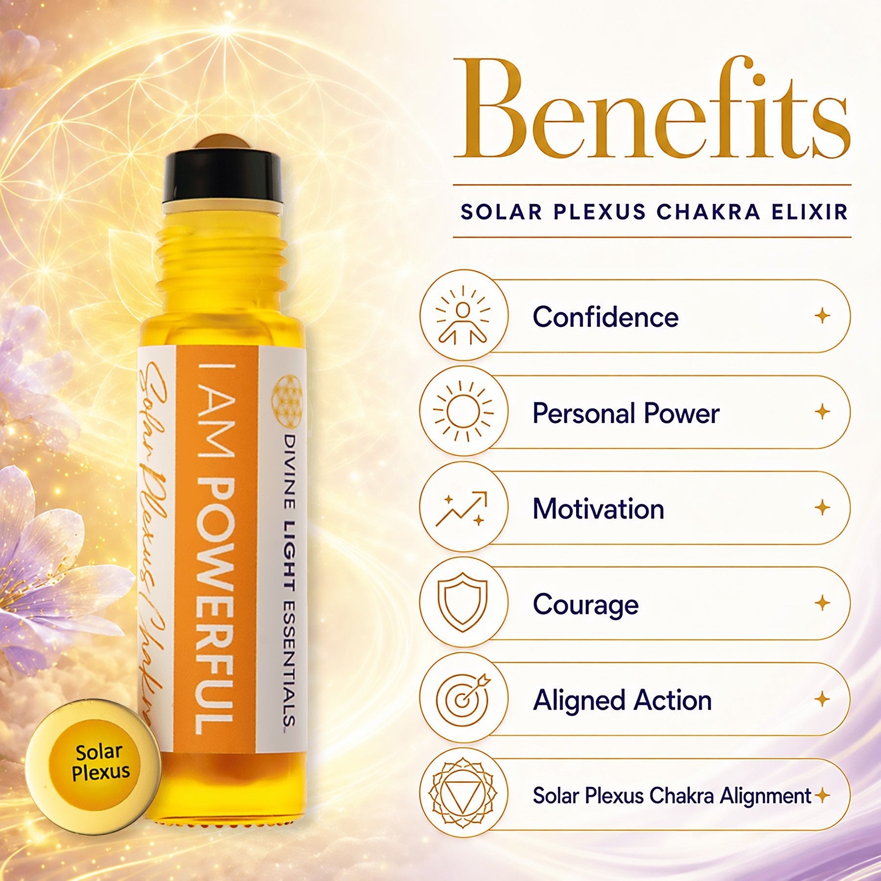 Chakra Balancing Elixirs - Essential Oils - 10 Roller Bottles