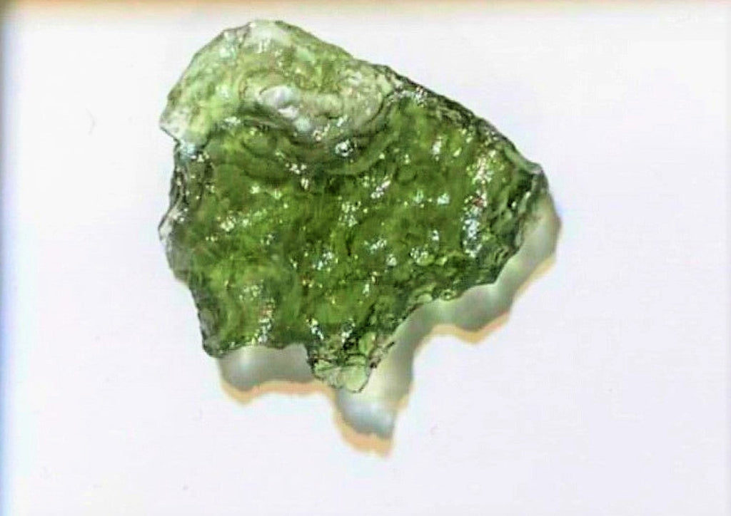 Moldavite Tektite Fragment Real Meteorite Glass Green Impact Rock 4g