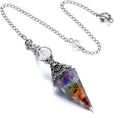 Sier Colorful Crystal Pendulum Stone Gravel Pendants