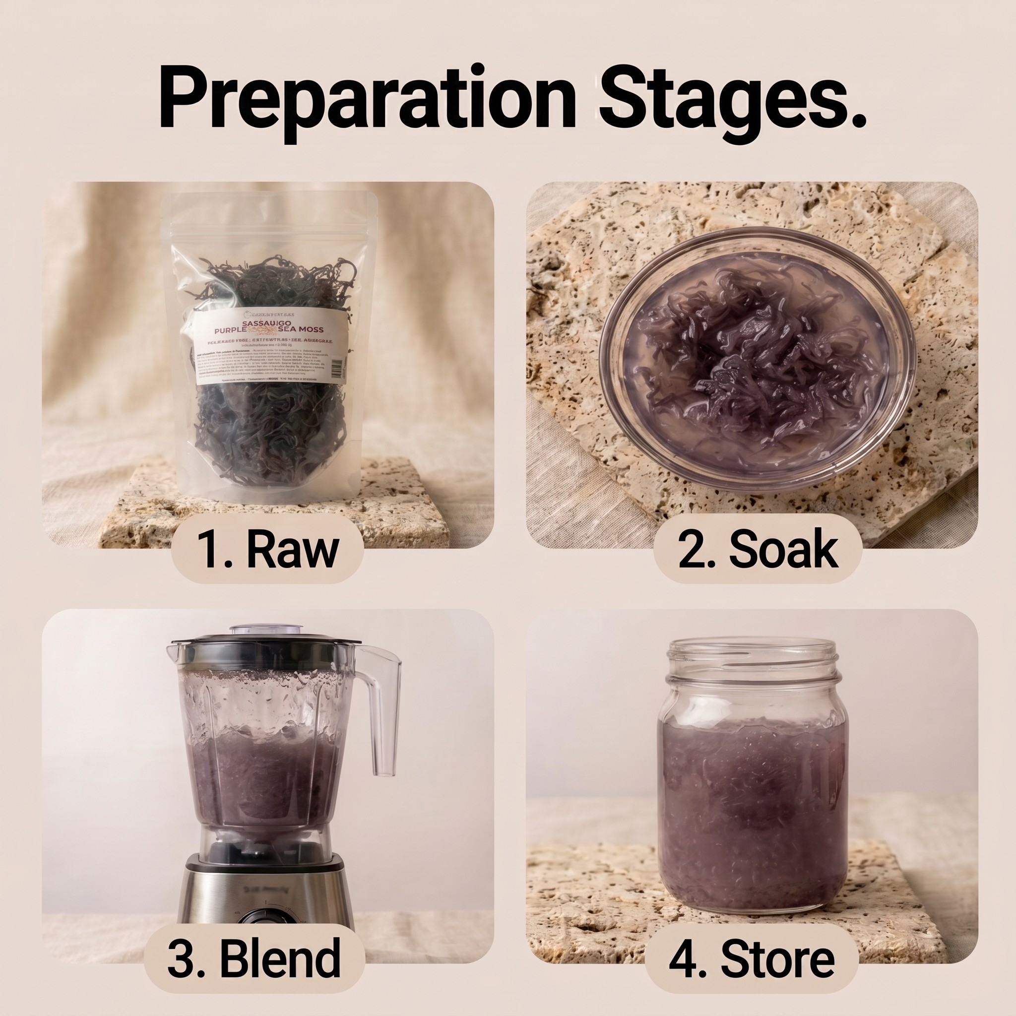 Jamaican (Thick) Purple-Gold Irish Sea Moss