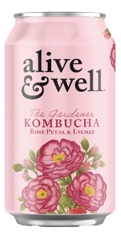 Rose Petal & Lychee Kombucha Organic - 6pk
